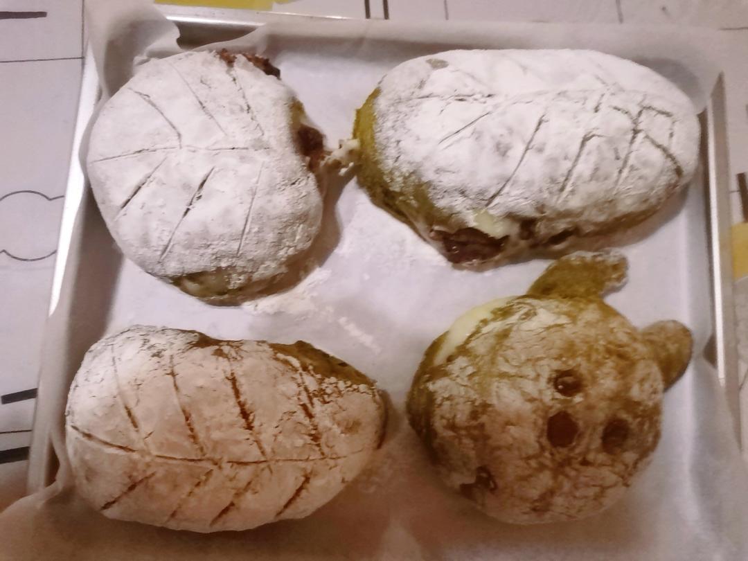 抹茶麻薯珍珠欧包（少糖无油版）