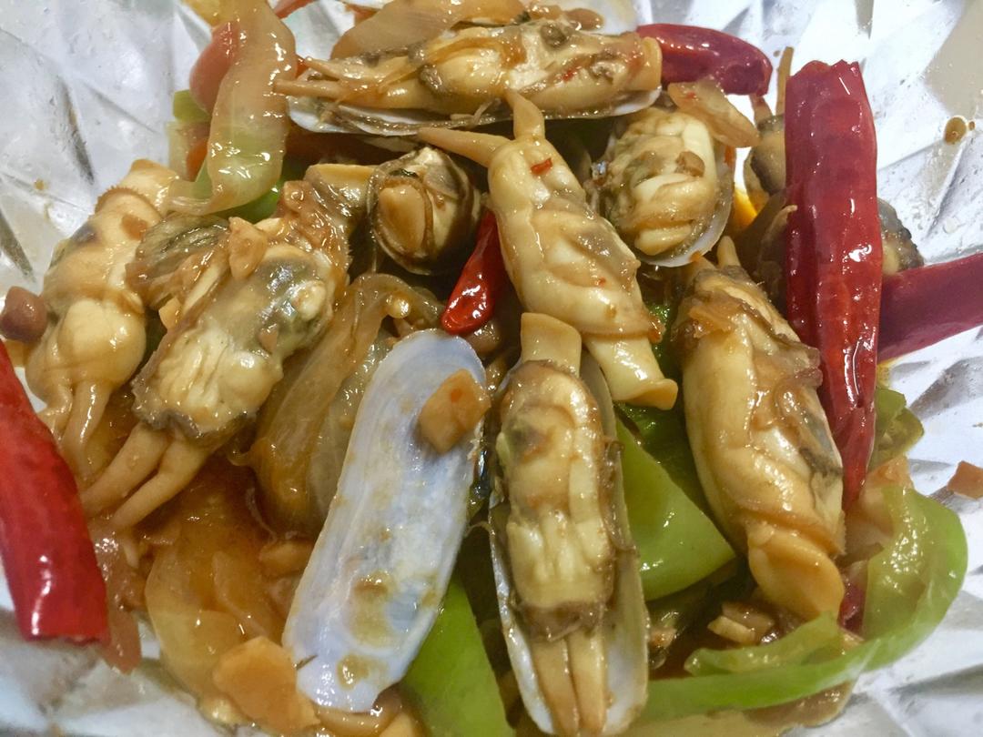 爆炒蛏子