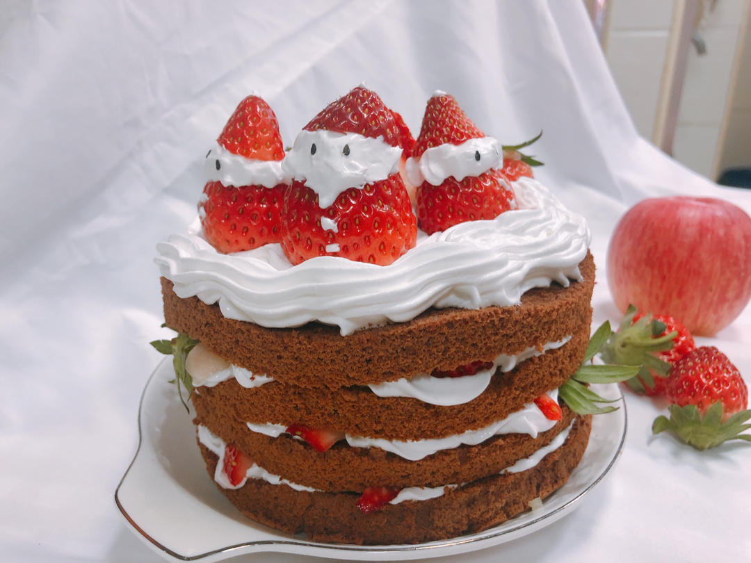 圣诞呆萌裸蛋糕