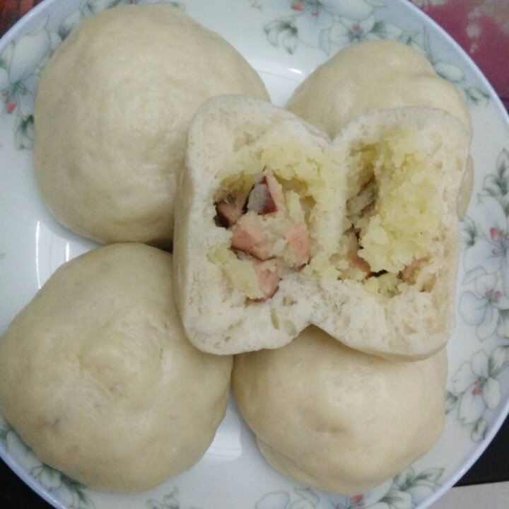 超级好吃的烟肉芝士大包