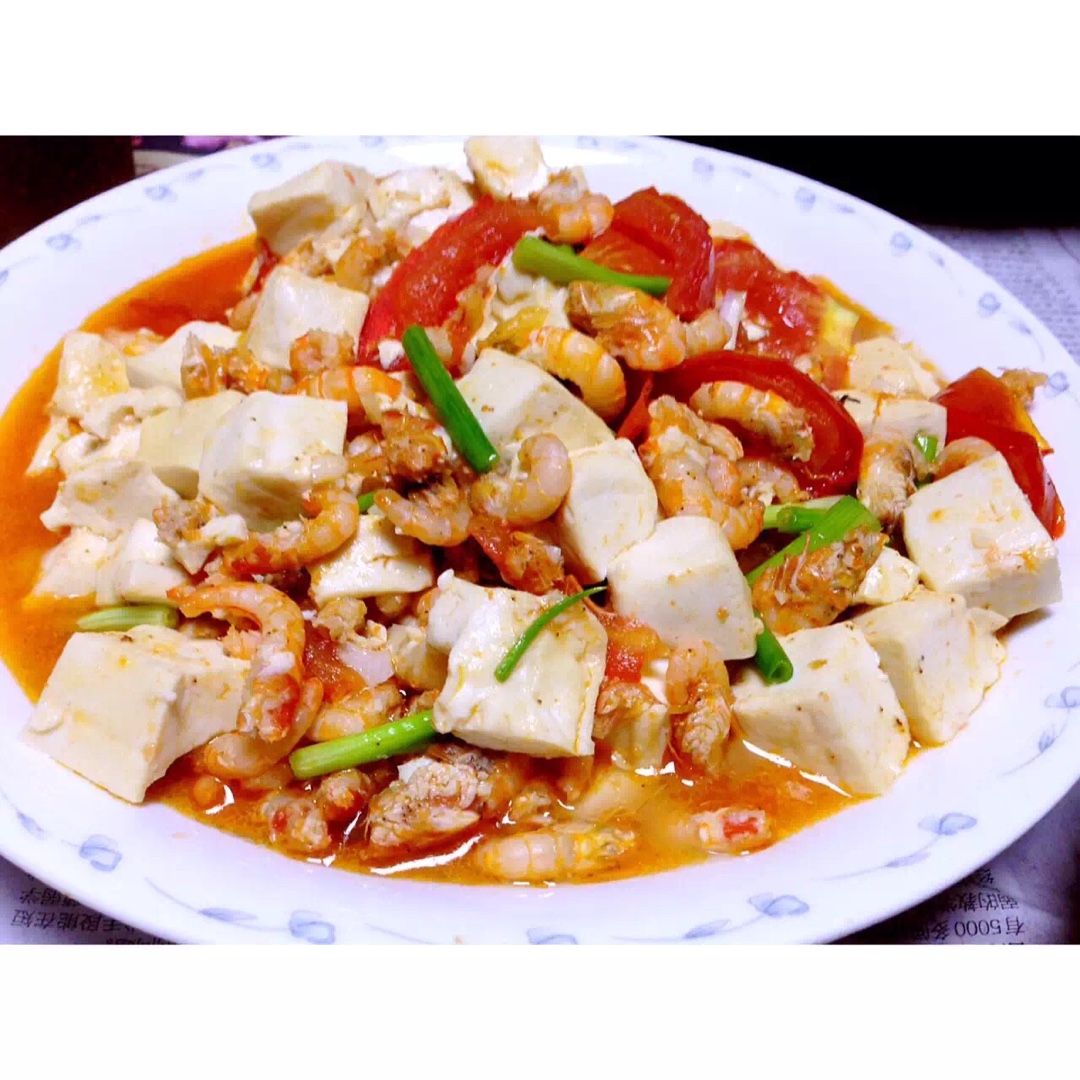 虾仁豆腐煲