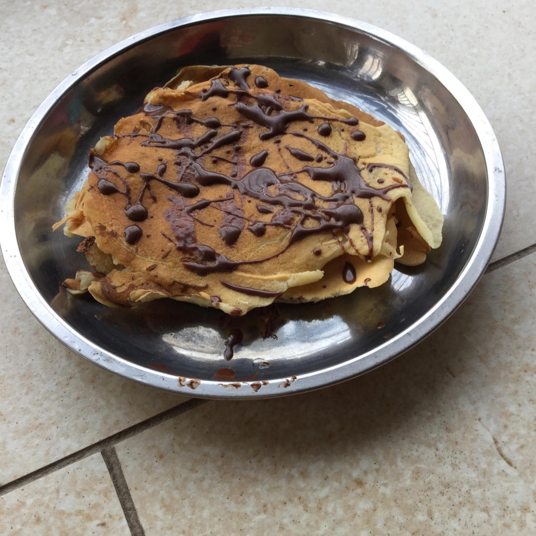 【减脂早餐】无油香蕉松饼（超简单）