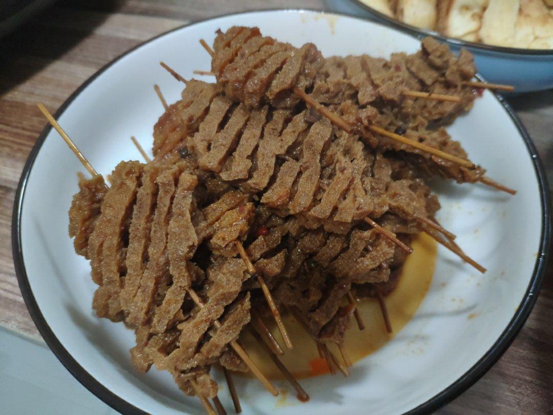阿哲12138做的香辣豆腐串