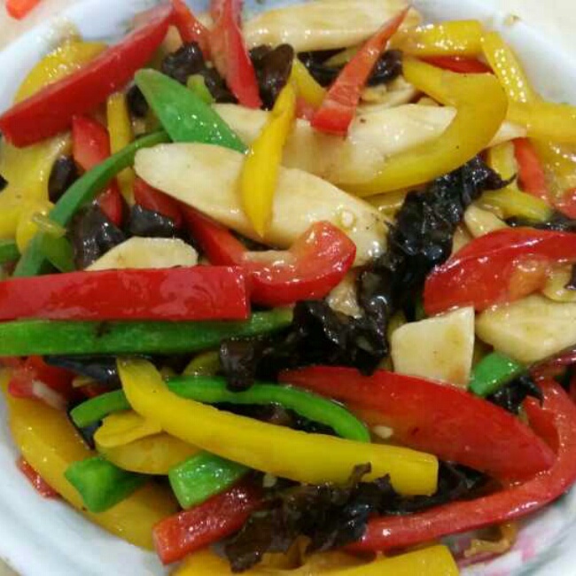 老丁的私房菜-清炒山药