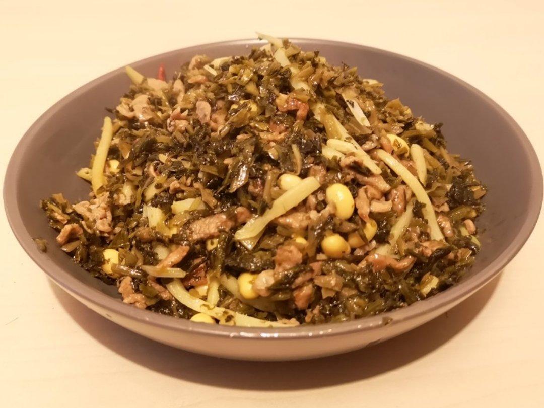 雪菜冬笋炒肉丝