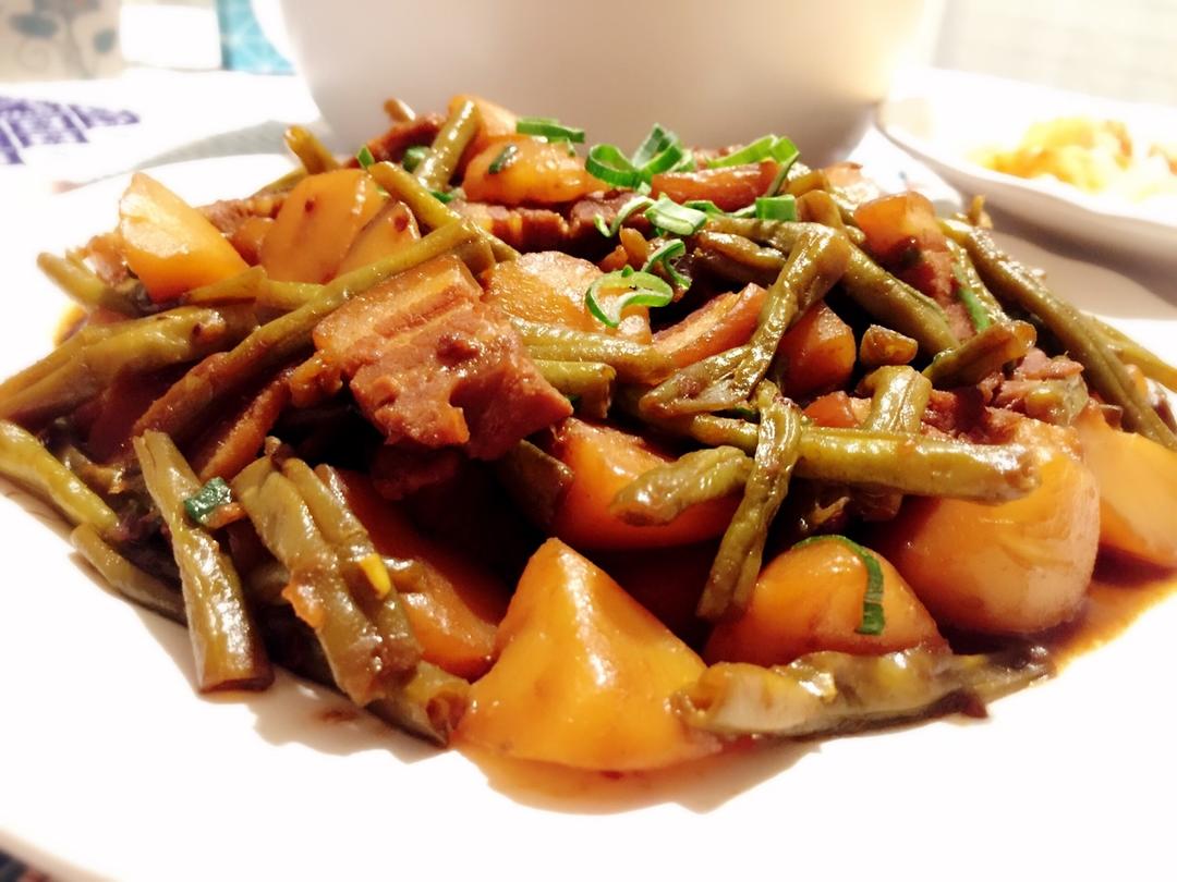 土豆炖豆角