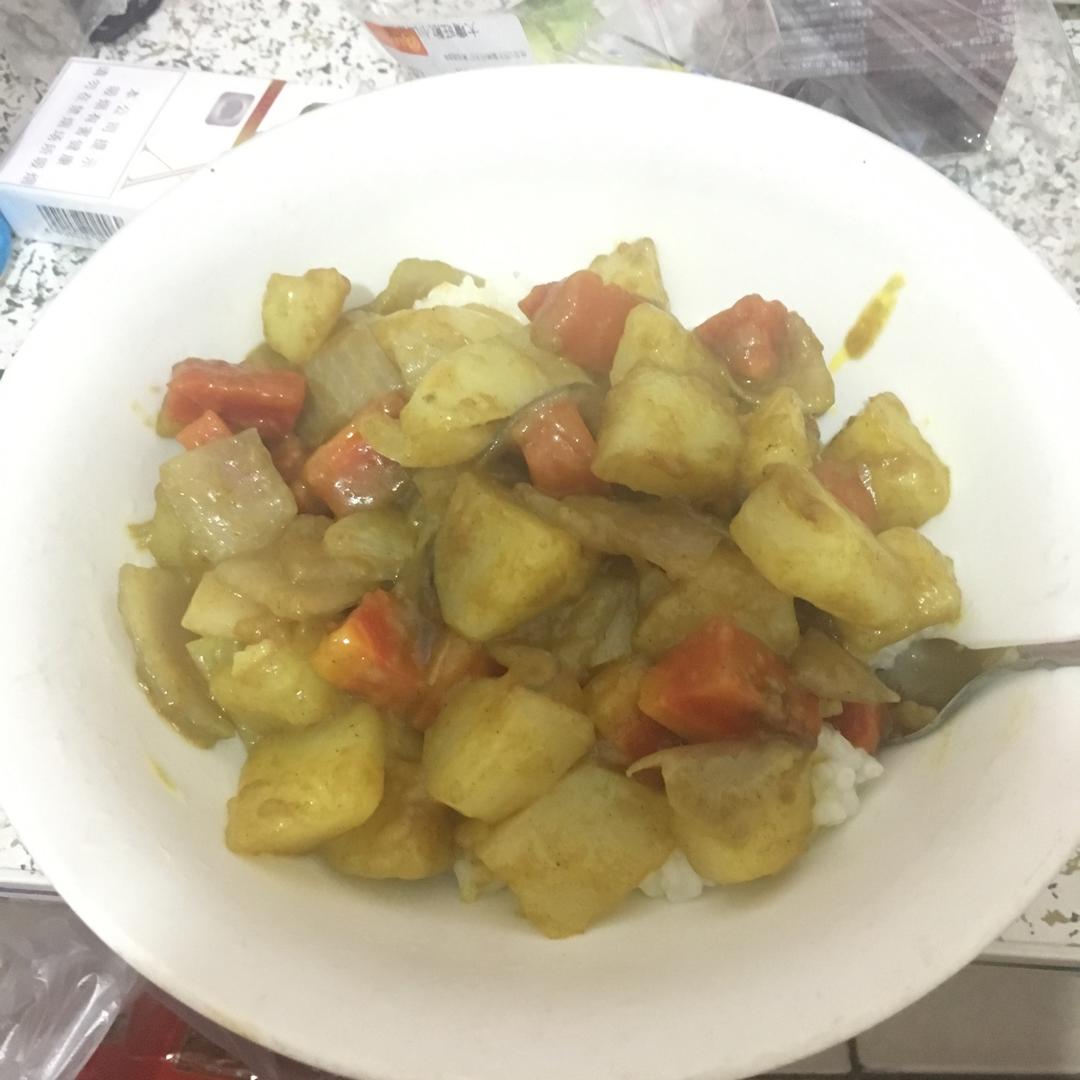 基础版土豆咖喱饭