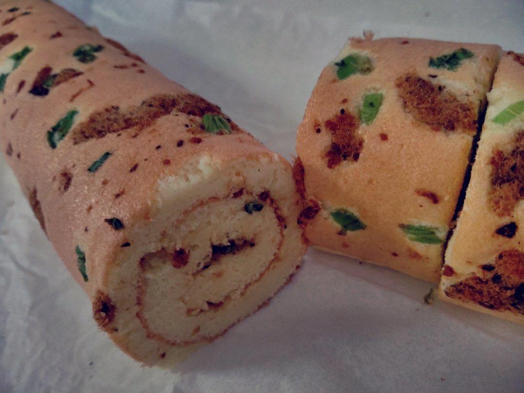 香葱肉松肥蛋糕卷～