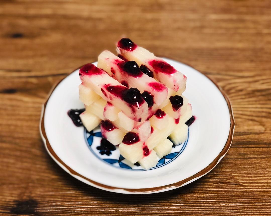 蓝莓山药的做法