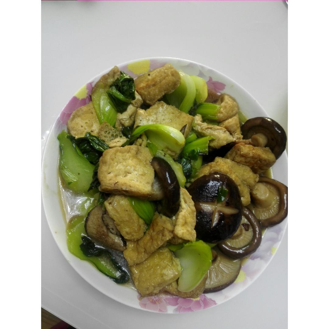 香菇油菜烧豆腐