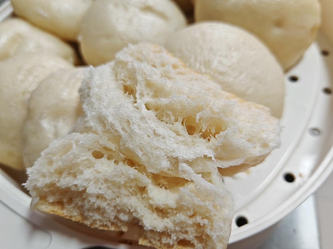 纯酒酿发酵馒头