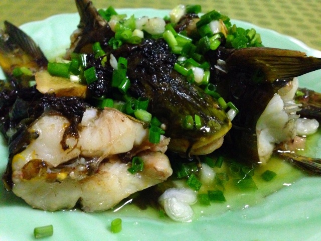 阿饱的吃货笔记做的干菜蒸汪刺鱼