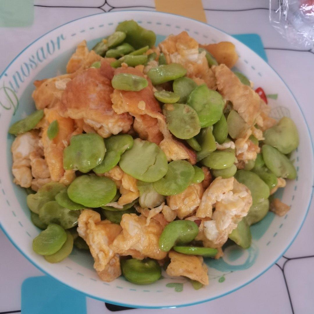 蚕豆炒蛋