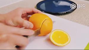 橙子碗（巧切橙子）的做法 步骤2