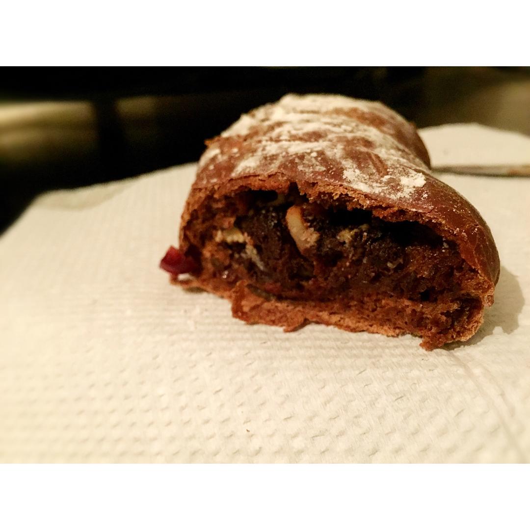 全麦蔓越莓乳酪软欧（附法国老面配方）