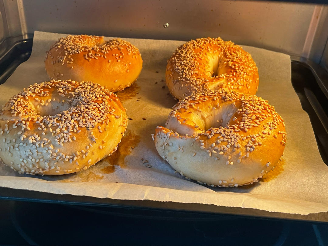 免揉贝果配方❗️不会做贝果一定要试试这个🔥一次成功