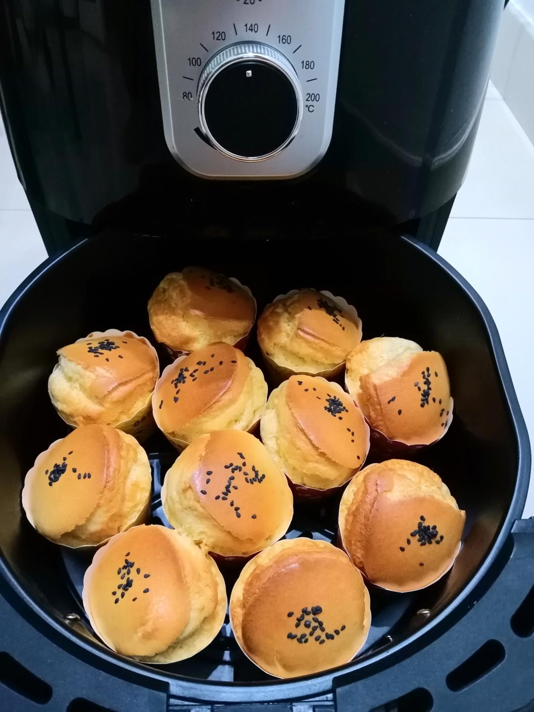 空气炸锅纸杯戚风蛋糕