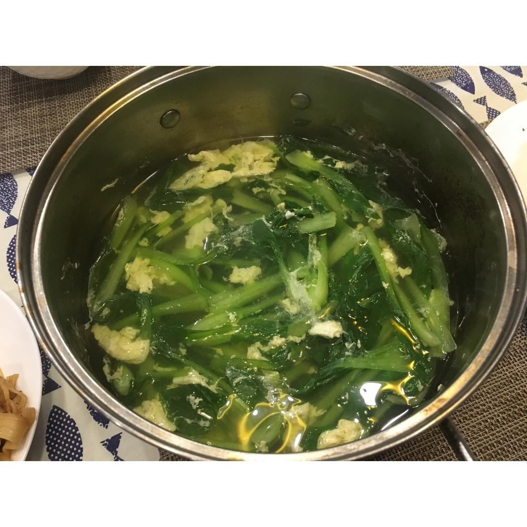 鸡毛菜蛋汤