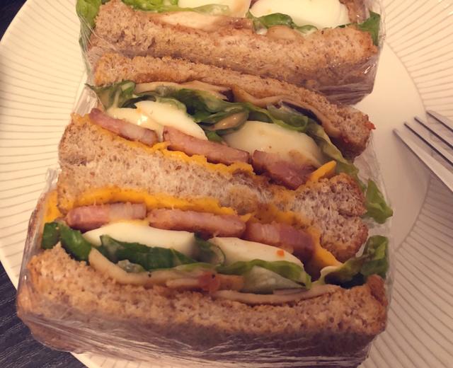 早餐三明治—鸡蛋土豆沙拉的多种用法的做法
