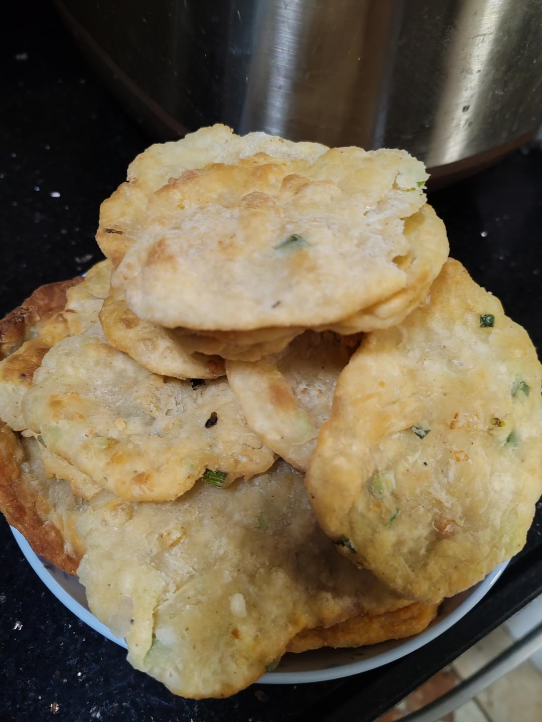 又香又脆的葱油饼