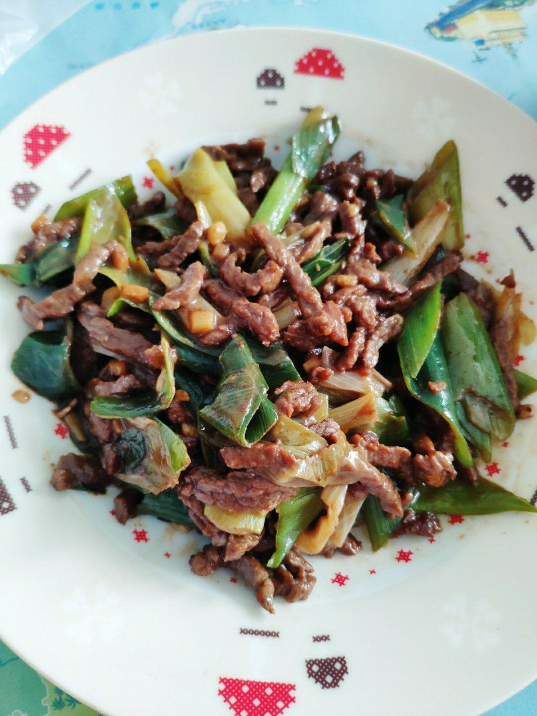大葱炒牛肉