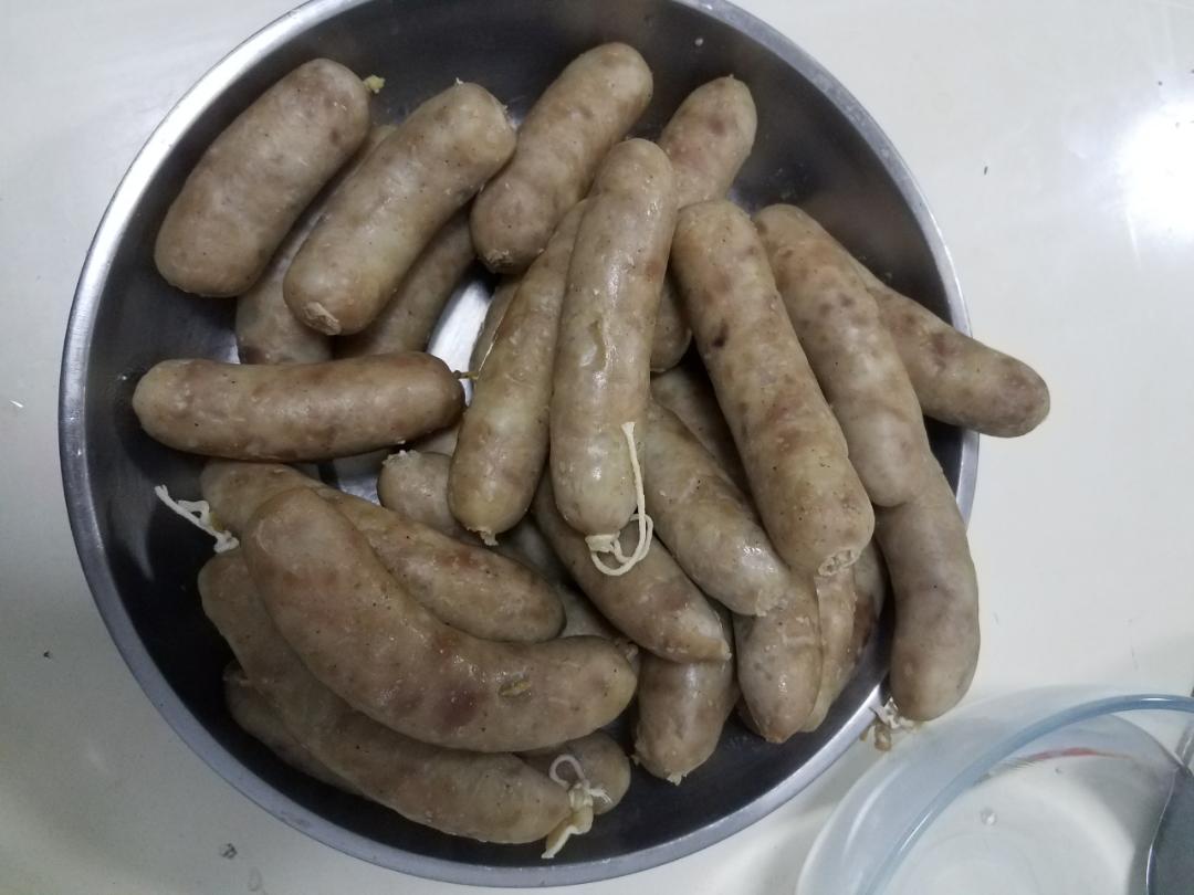 自制脆皮小香肠