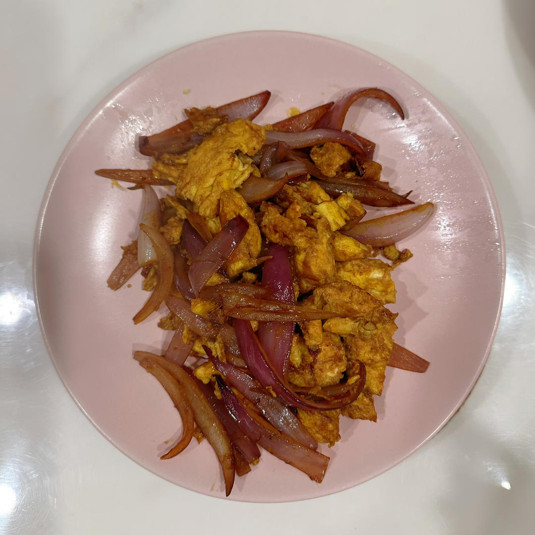 降压防癌的好食材  洋葱炒鸡蛋