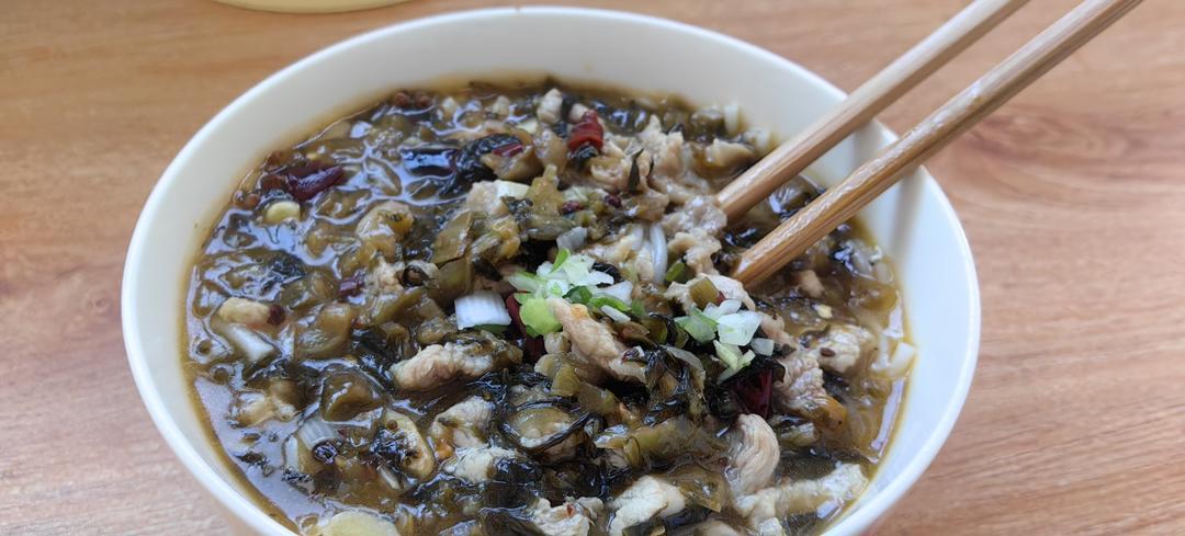 重庆酸菜肉丝米线（干米线不用泡发版）