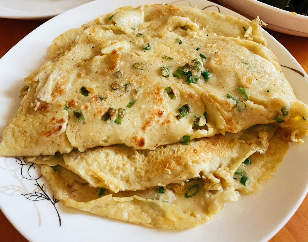 简单快手蔬菜鸡蛋煎饼