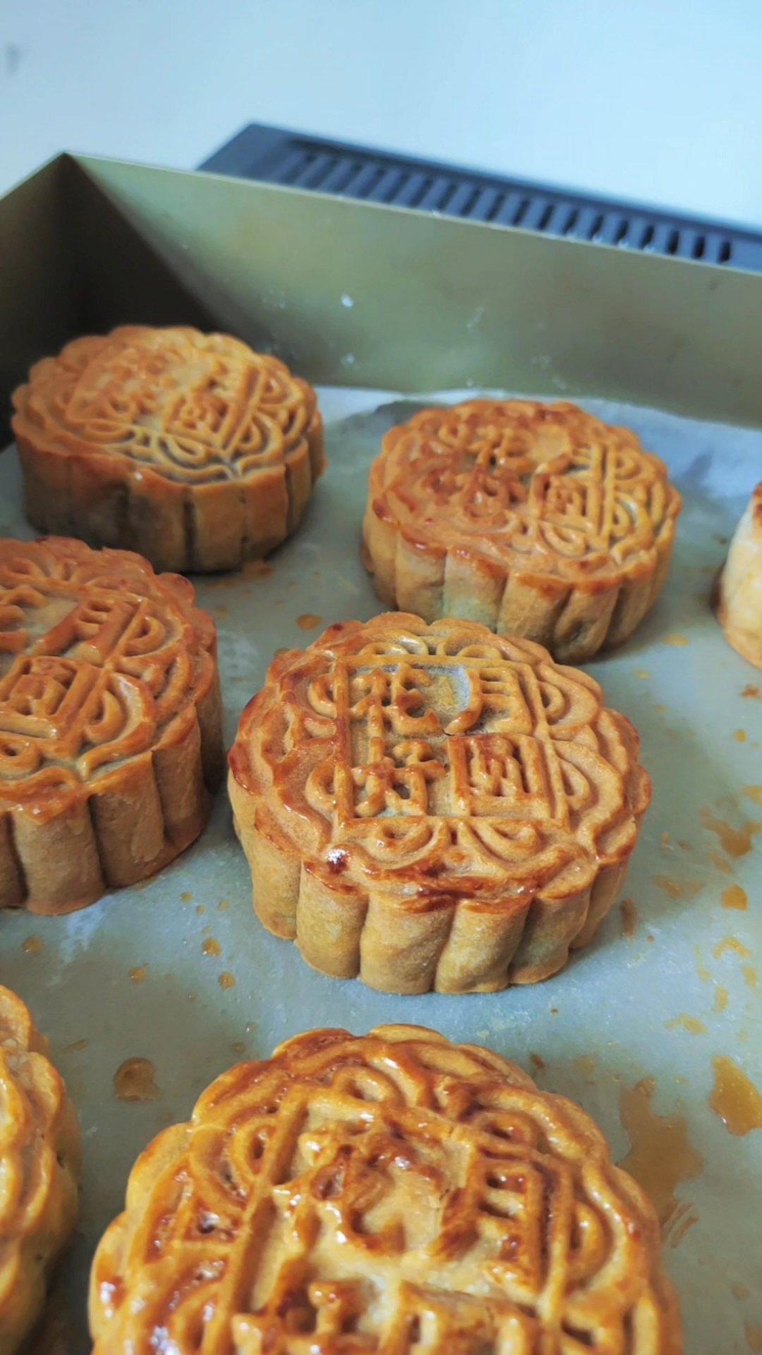 广式低糖豆沙馅月饼