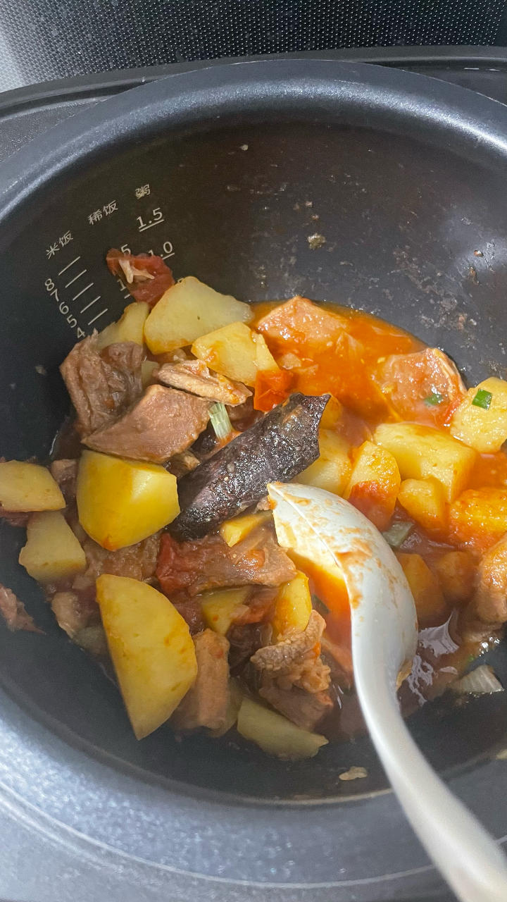 番茄土豆牛腩煲（电饭煲）