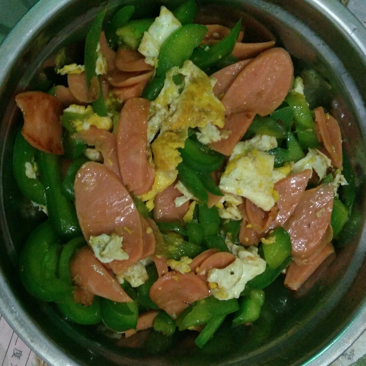 圆椒炒鸡蛋