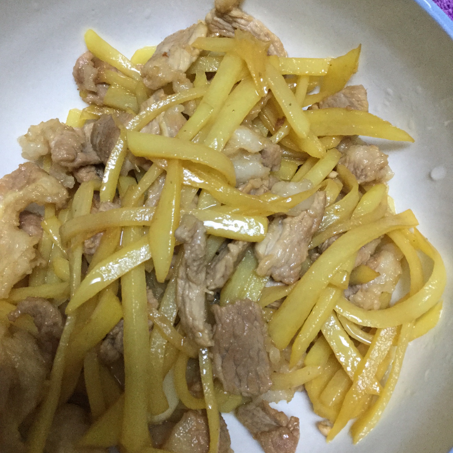 土豆炒肉丝