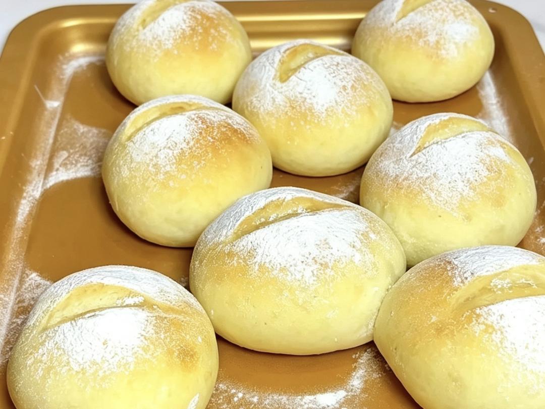 无需大米粉！无需面包机！松软糯糯的米面包🍞
