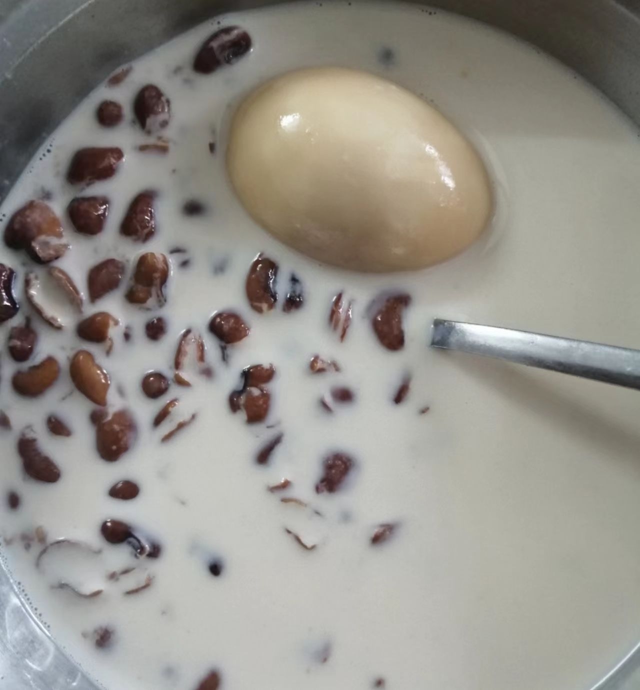 红糖红豆鸡蛋奶的做法