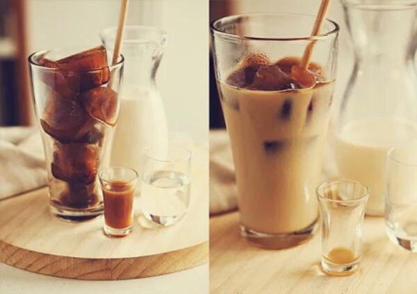 夏日特饮:冰咖啡牛奶