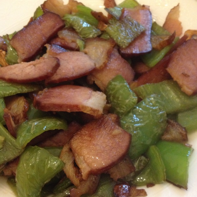 尖椒炒腊肉