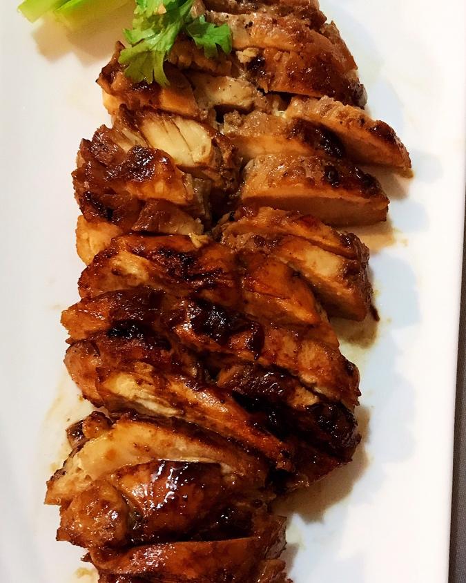 香煎鸡胸肉(蜂蜜蒜香)