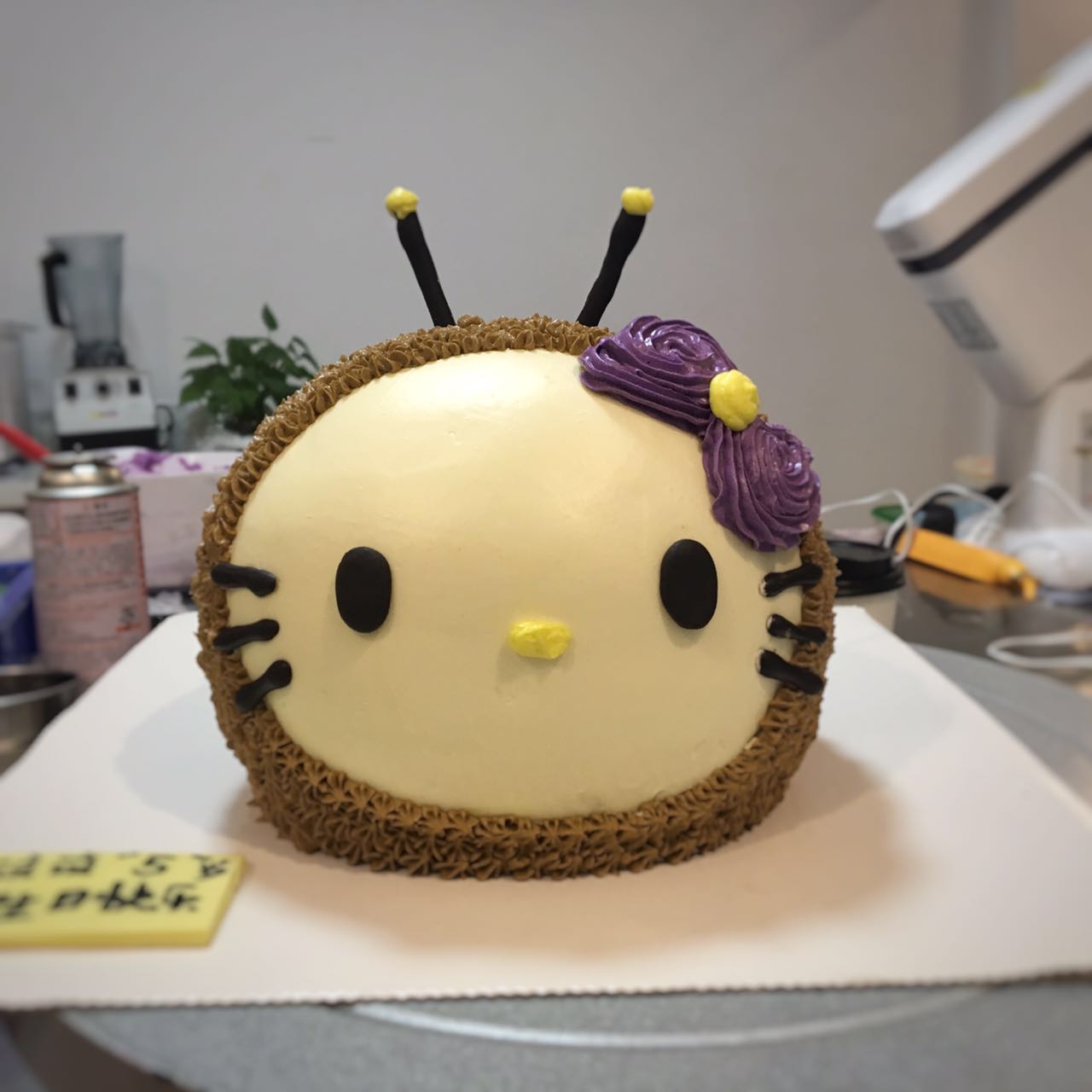hello kitty 小蜜蜂立体造型蛋糕【简易步骤图】的做法