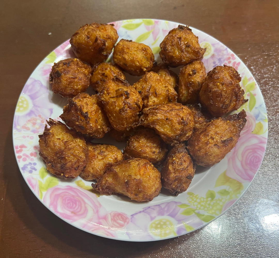 炸素丸子（白萝卜和胡萝卜）