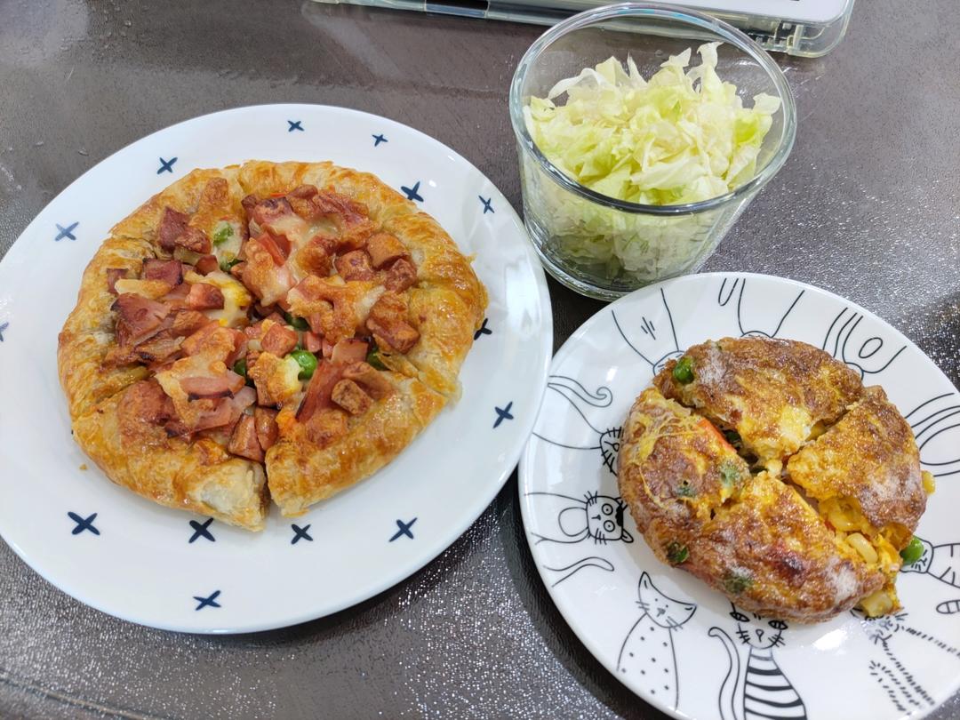 空气炸锅披萨（手抓饼版）