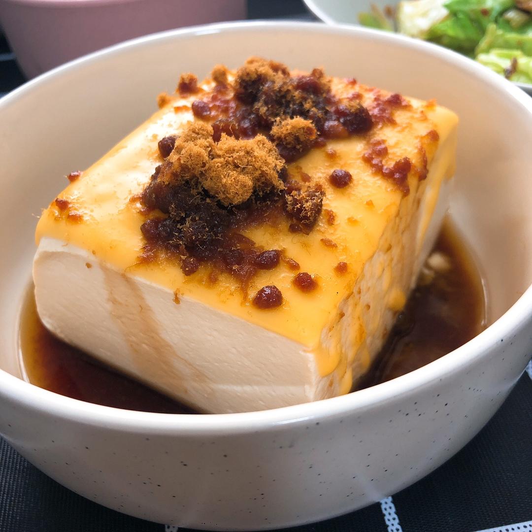芝士肉松豆腐