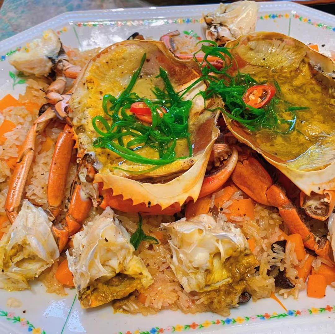 糯米饭蒸蟹