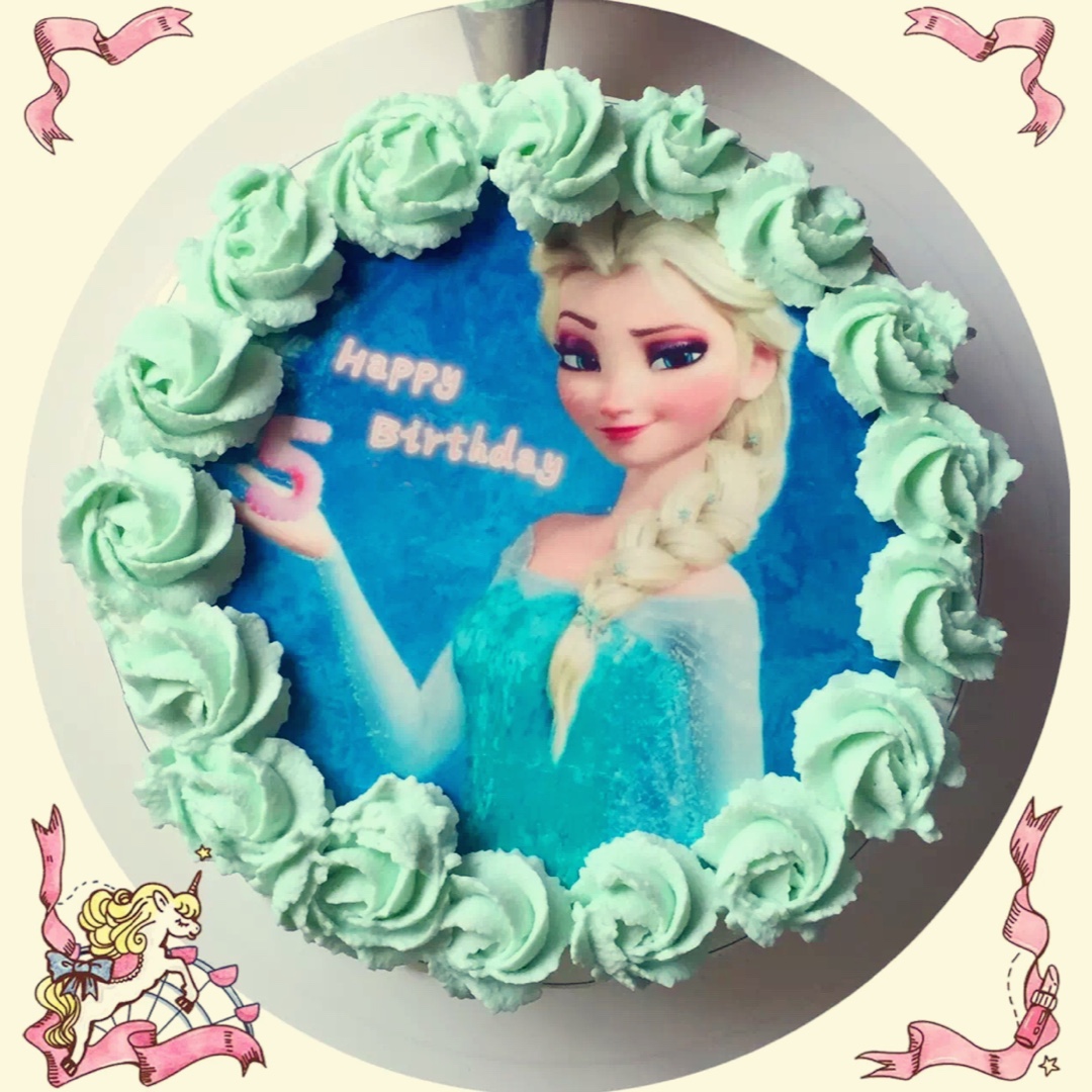 frozen生日蛋糕