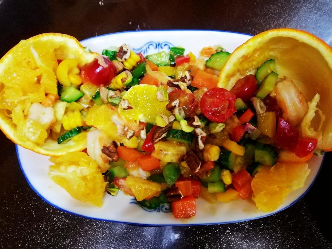 火龙果炒虾仁