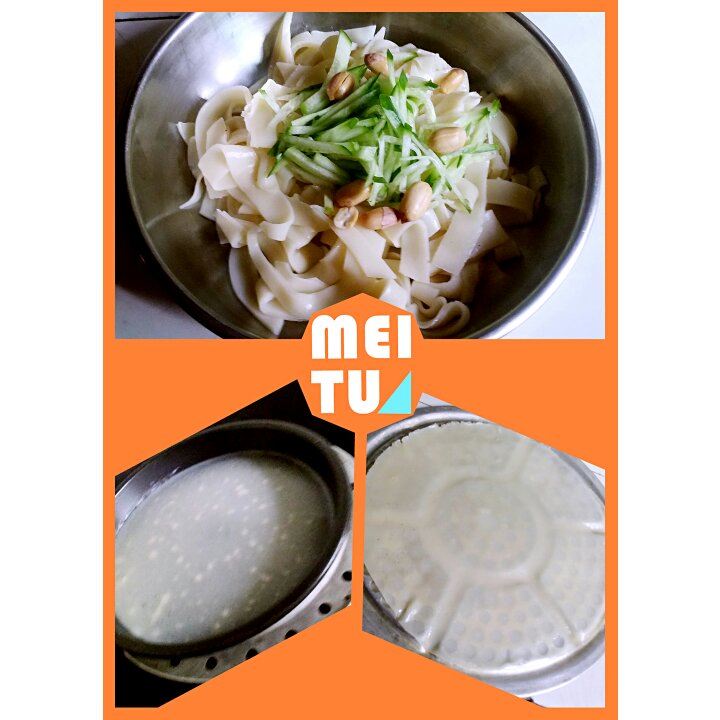 不用水洗的自制凉皮，零失败