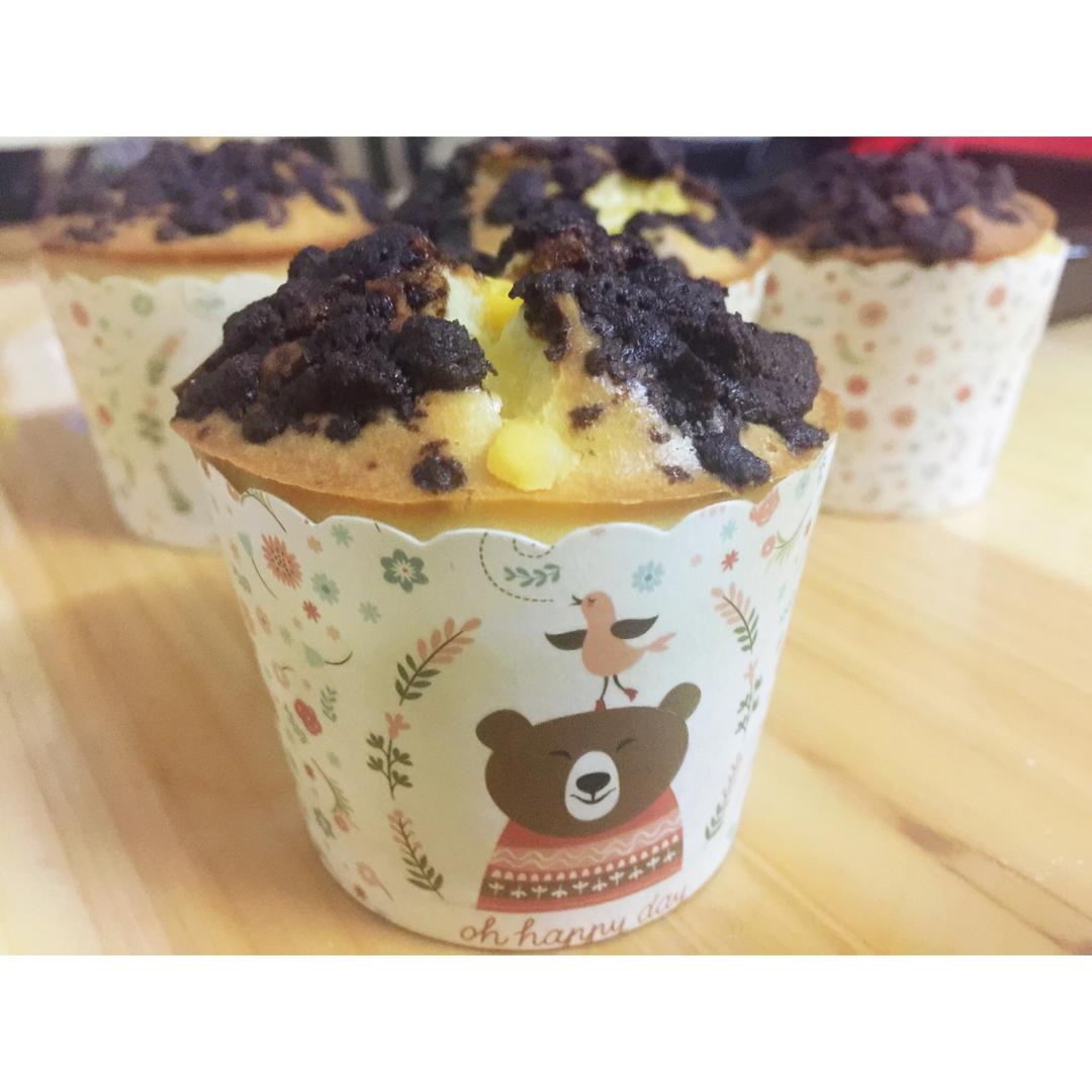 巧克力酥顶玛芬蛋糕 Choc Chip Muffins