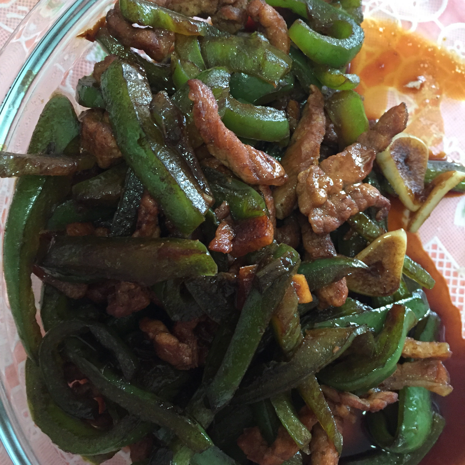 孜然青椒炒肉