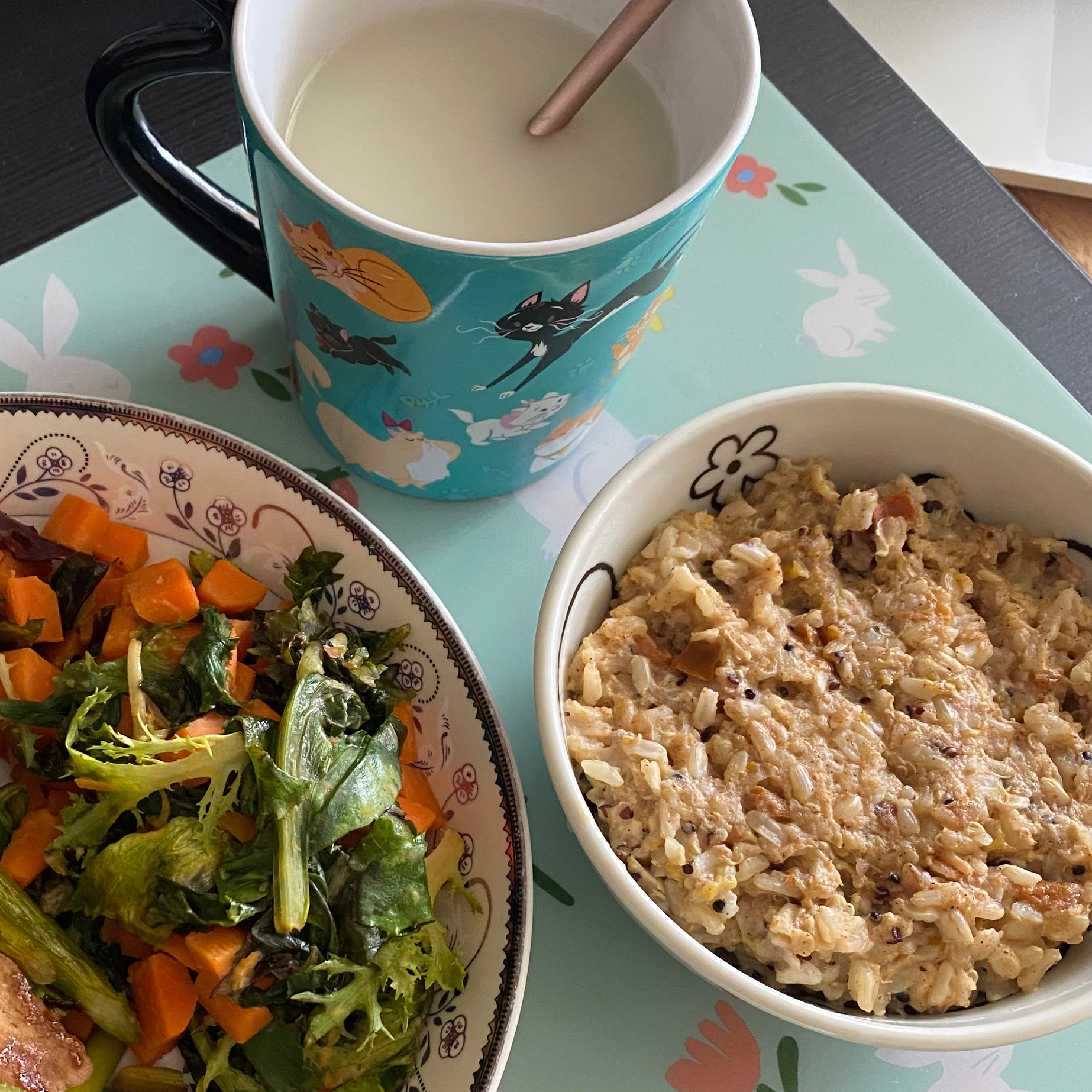 减脂糙米3吃|炖饭&早餐米布丁&沙拉
