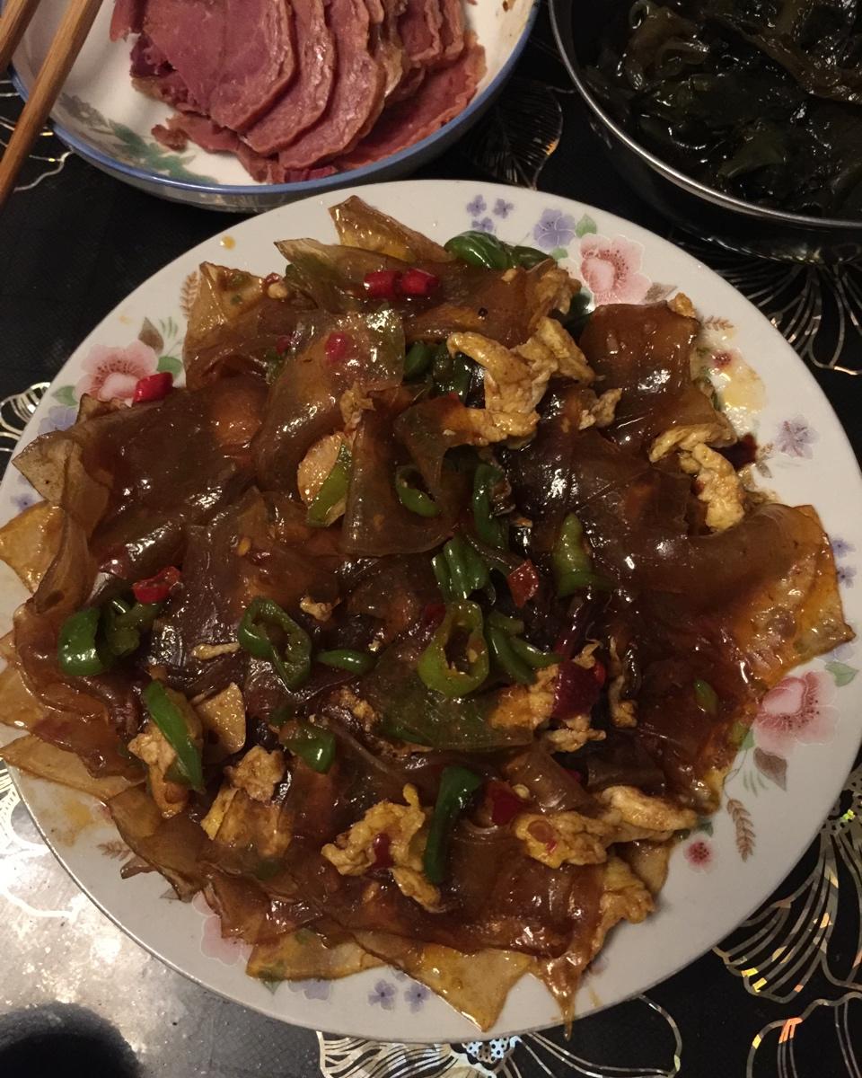 粉皮炒鸡蛋